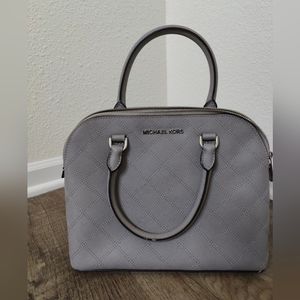 Michael Kors Cindy Medium Dome Leather Satchel